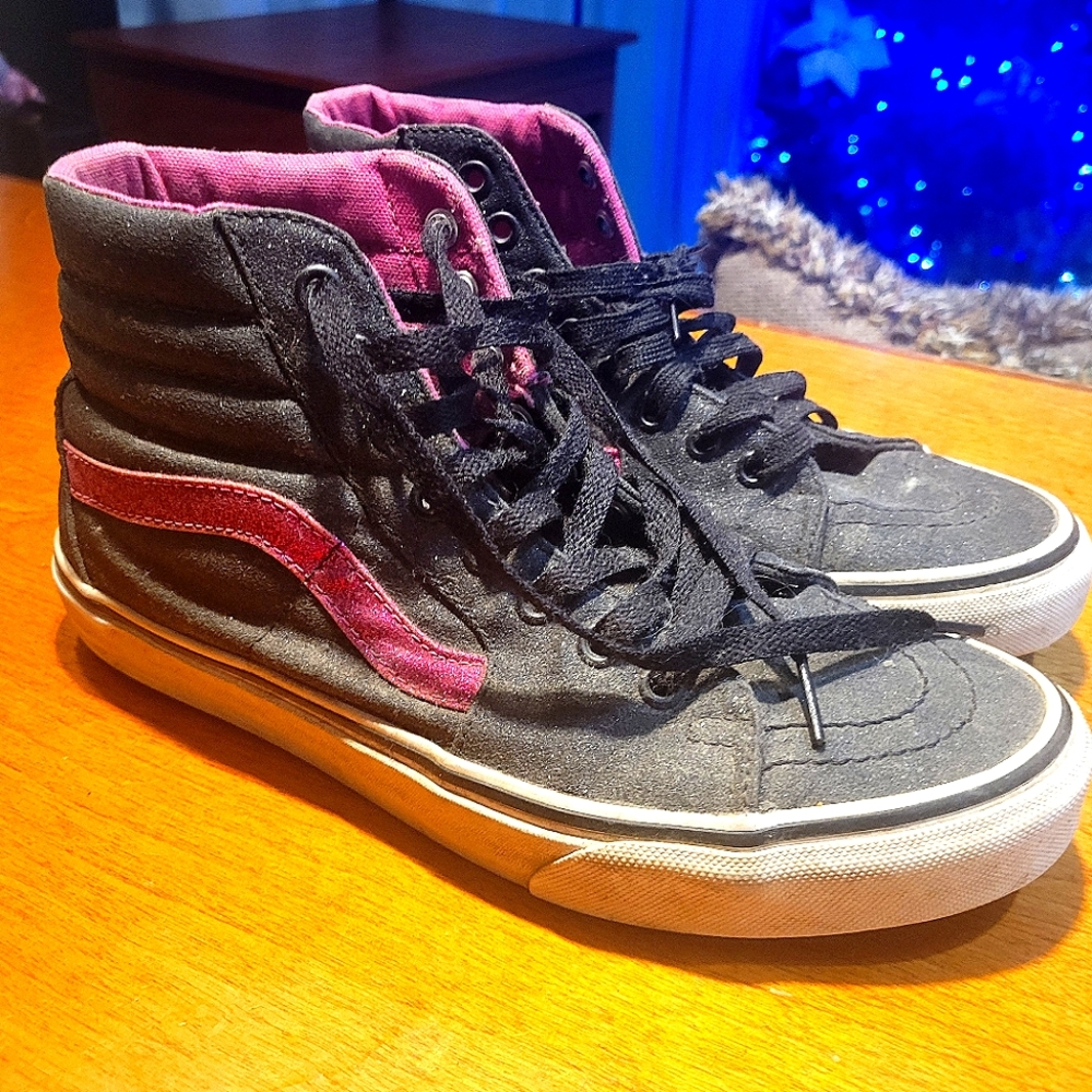 Pink glitter vans
